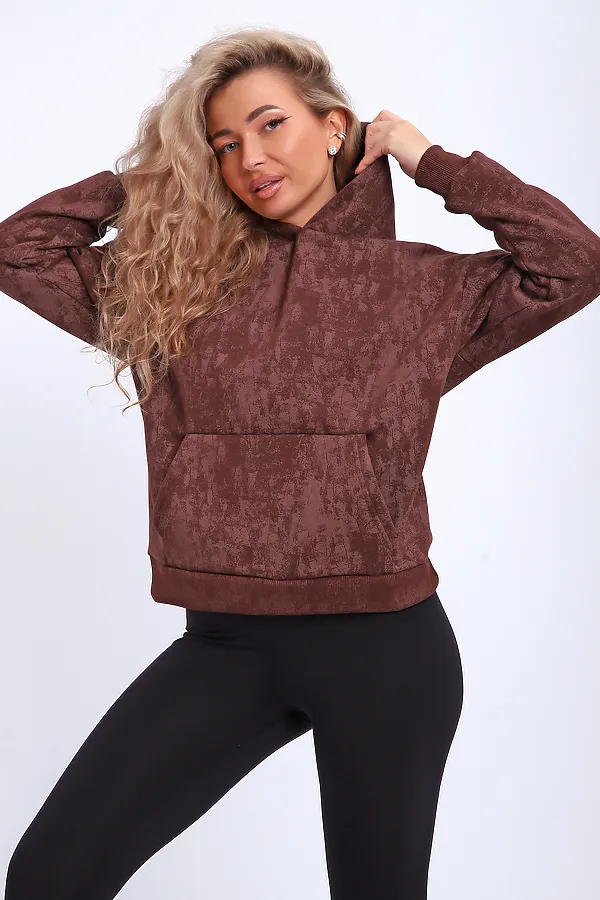 Толстовка 29019 НАТАЛИ, коричневый - фото 2