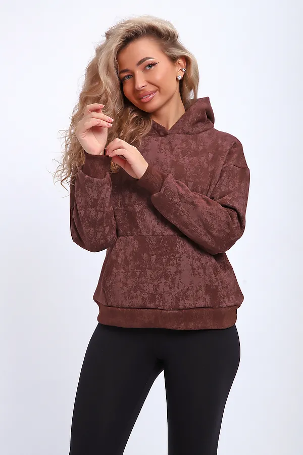 Толстовка 29019 НАТАЛИ, коричневый - фото 2