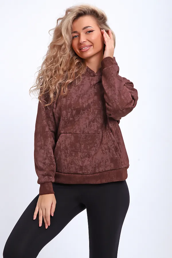 Толстовка 29019 НАТАЛИ, коричневый - фото 2