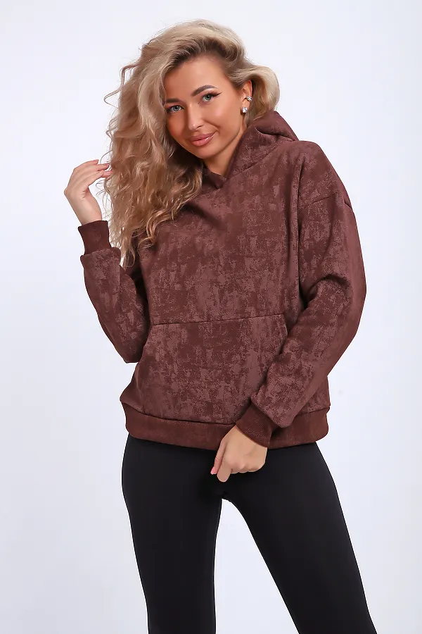 Толстовка 29019 НАТАЛИ, коричневый - фото 2