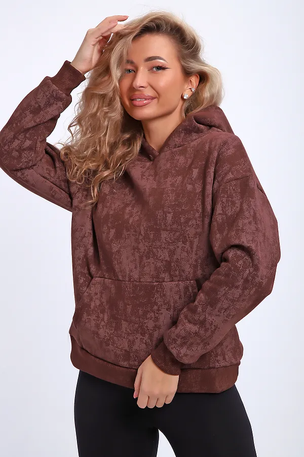 Толстовка 29019 НАТАЛИ, коричневый - фото 2