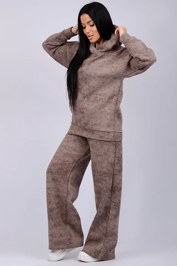 Костюм с брюками Винтаж НАТАЛИ, коричневый - фото 2