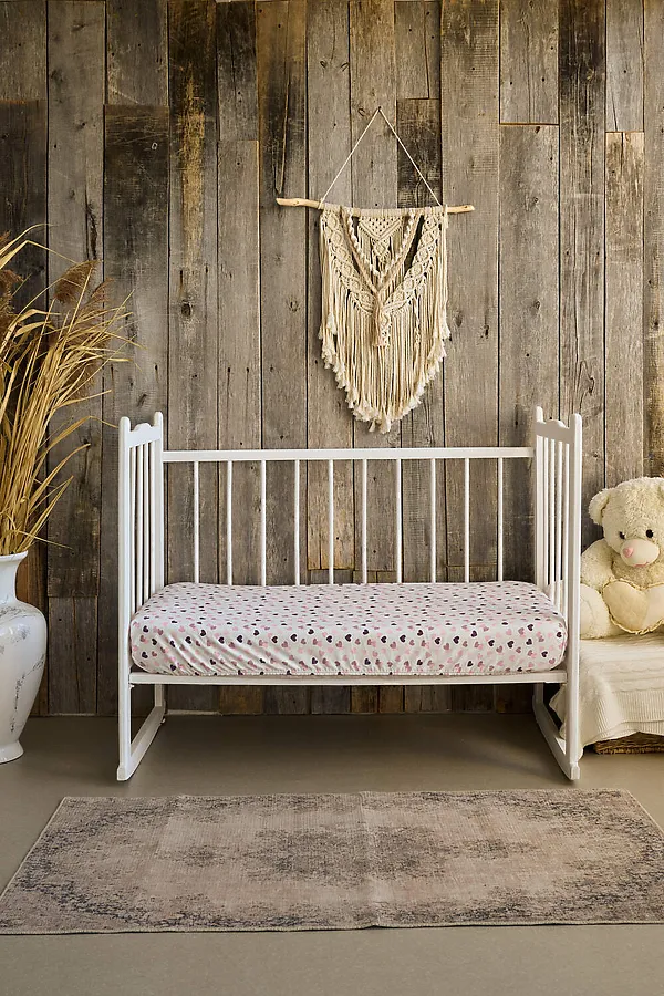 Простыня 120*60 для новорожденных НАТАЛИ, сердечки - фото 2