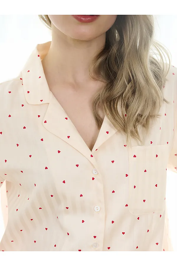 Пижама INDEFINI, персиковый - фото 2