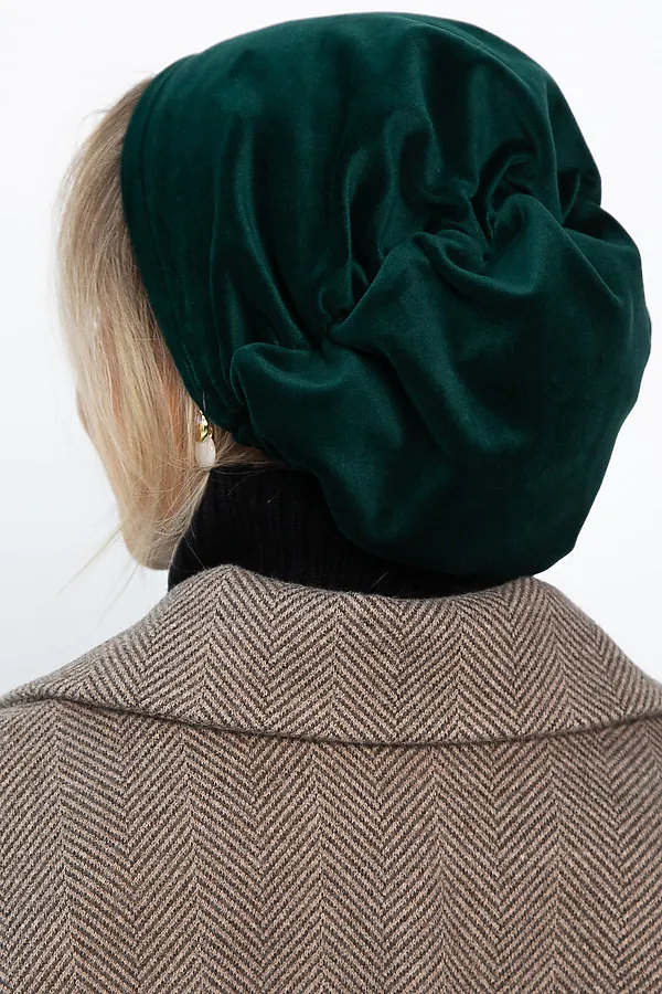 Чалма с резинкой LADY TAIGA, зеленая - фото 2