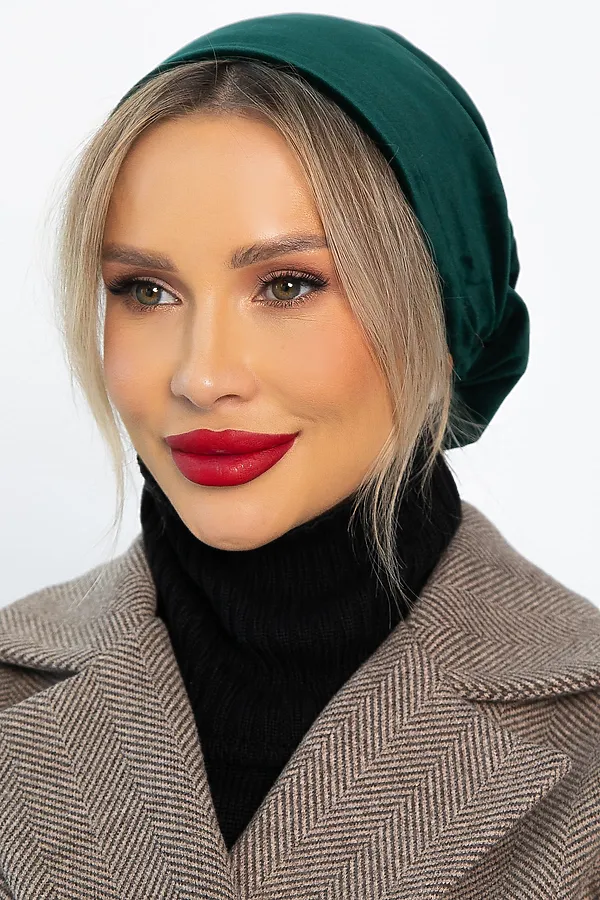 Чалма с резинкой LADY TAIGA, зеленая - фото 2