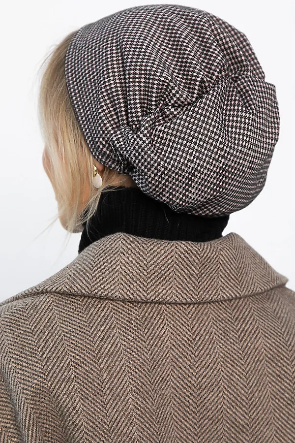 Чалма с резинкой LADY TAIGA, коричневое зернышко - фото 2