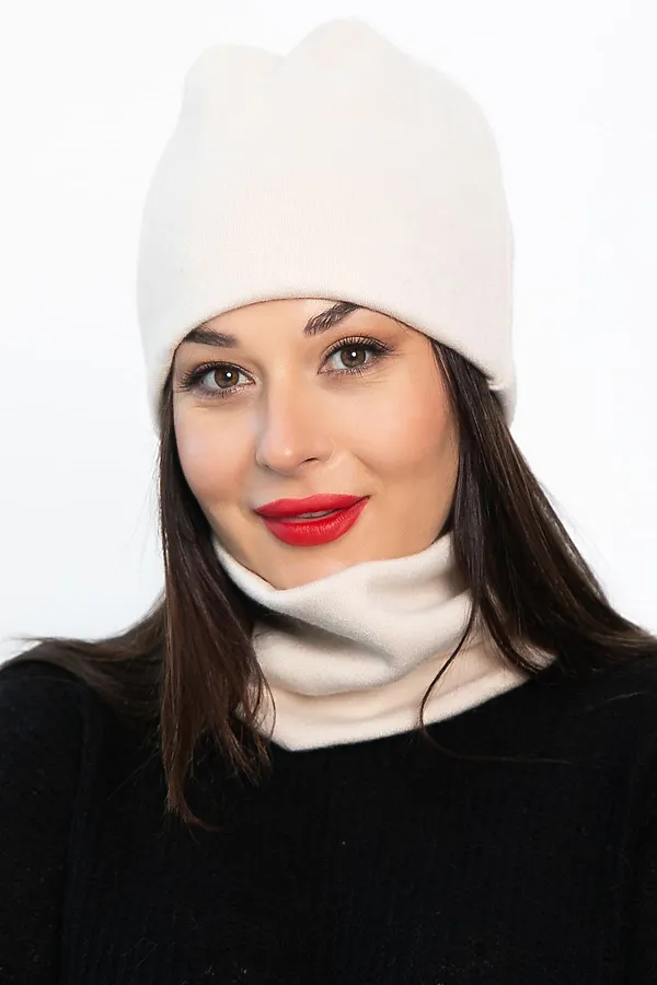 Комплект (Шапка+Снуд) LADY TAIGA, молочный - фото 2