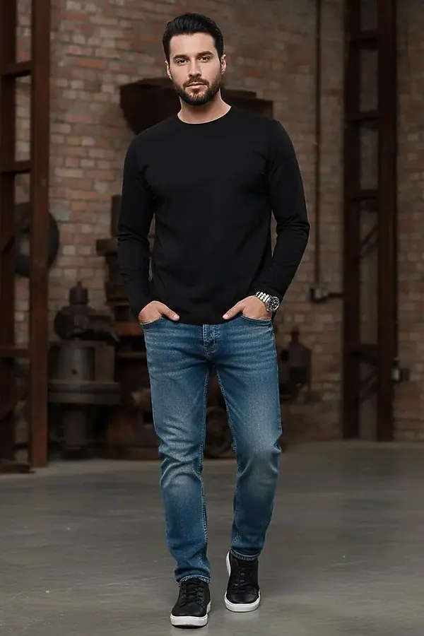 Лонгслив F5, черный - фото 2