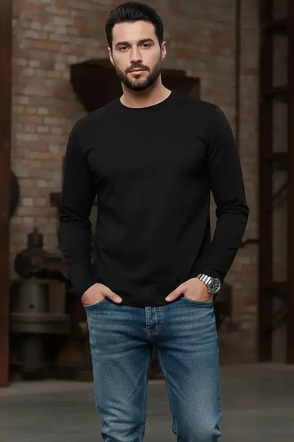 Лонгслив F5, черный - фото 2