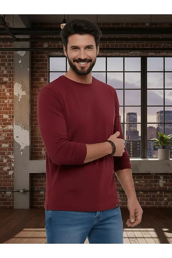 Лонгслив F5, темно-бордовый - фото 2