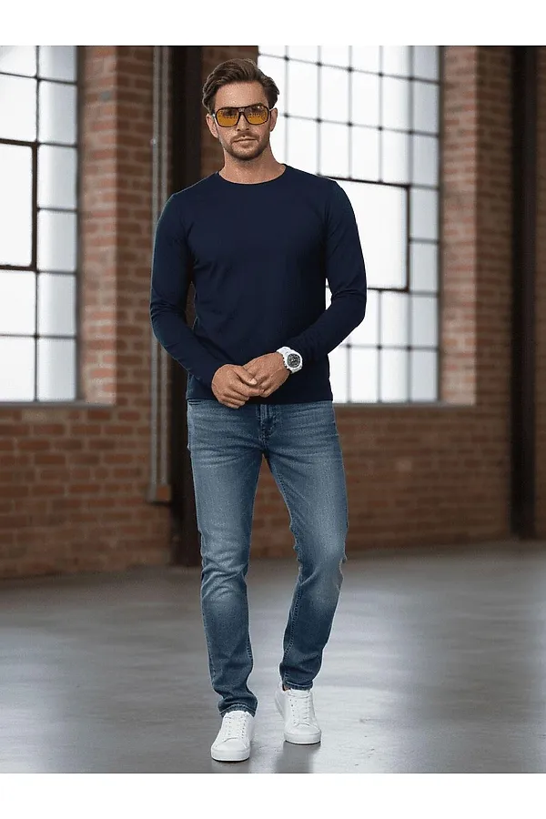 Лонгслив F5, темно-синий - фото 2