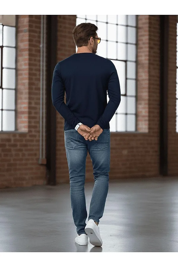 Лонгслив F5, темно-синий - фото 2