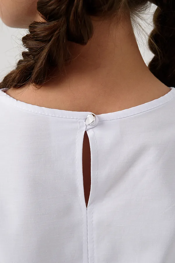 Блузка ЛОРА длинный рукав НАТАЛИ, белый - фото 2