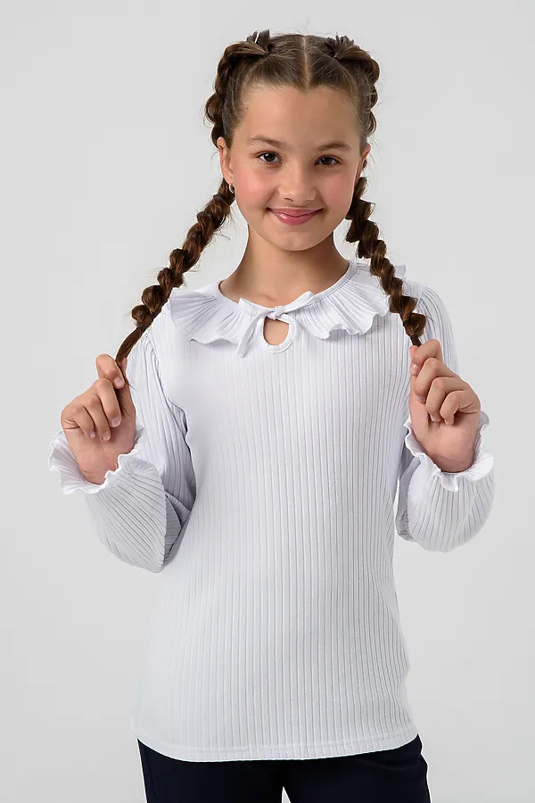 Блузка ДИНА длинный рукав НАТАЛИ, белый - фото 2