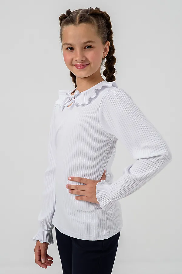 Блузка ДИНА длинный рукав НАТАЛИ, белый - фото 2