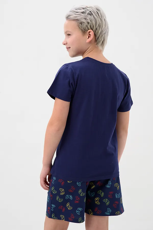 Пижама с шортами Азарт НАТАЛИ, темно-синий - фото 2