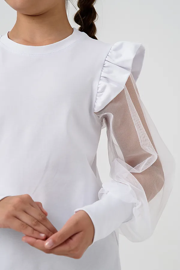 Блузка Яра с длинным рукавом НАТАЛИ, белый - фото 2