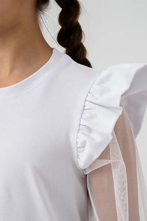 Блузка Яра с длинным рукавом НАТАЛИ, белый - фото 2