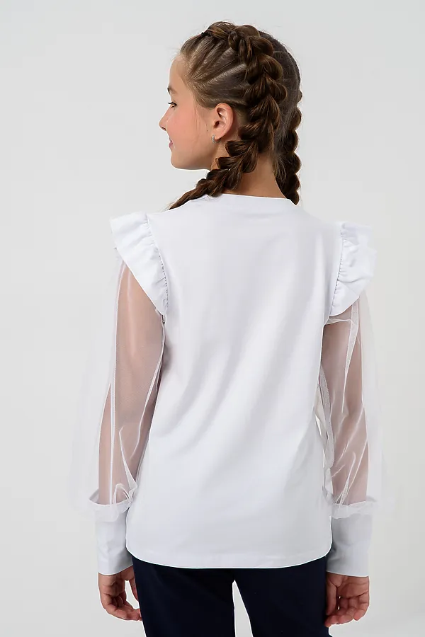 Блузка Яра с длинным рукавом НАТАЛИ, белый - фото 2