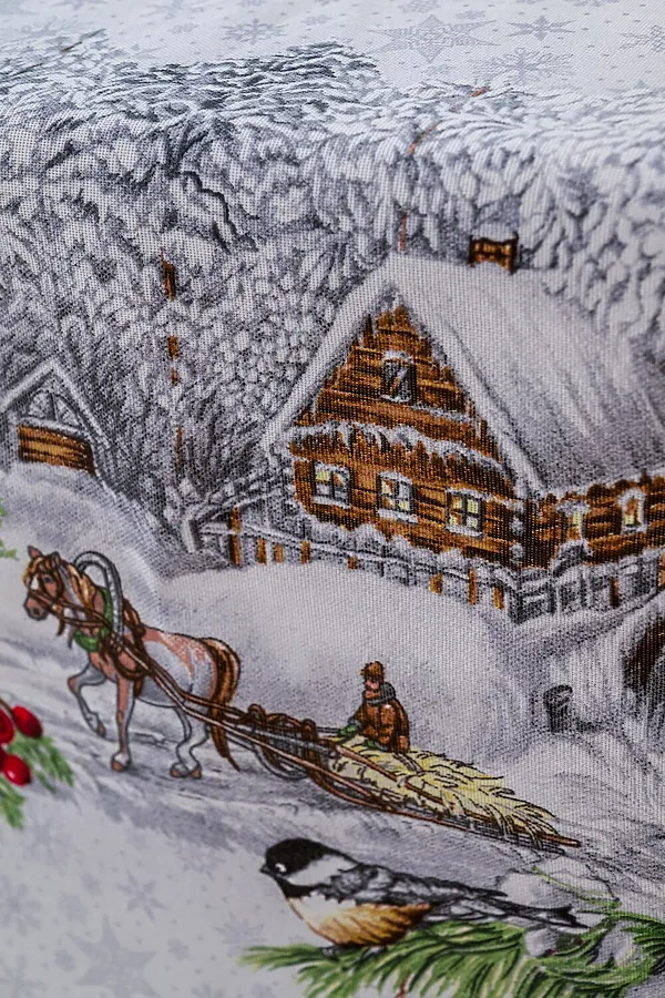 Скатерть Студеная пора НАТАЛИ, белый - фото 2