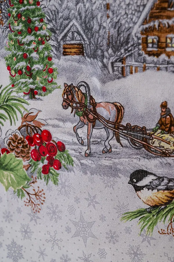 Скатерть Студеная пора НАТАЛИ, белый - фото 2