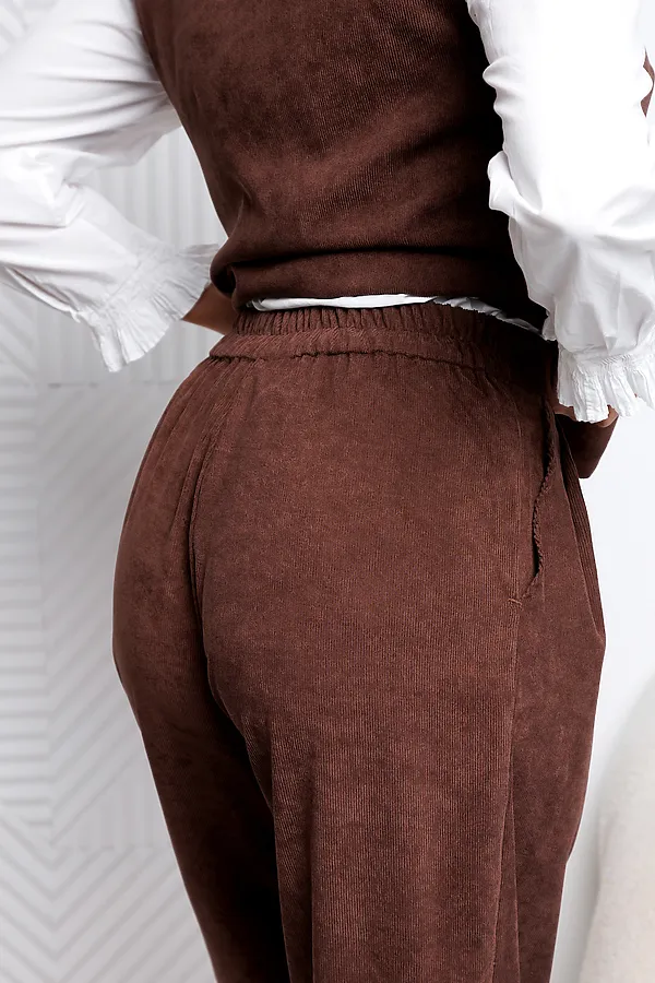 Костюм с брюками 399MOC НАТАЛИ, коричневый - фото 2