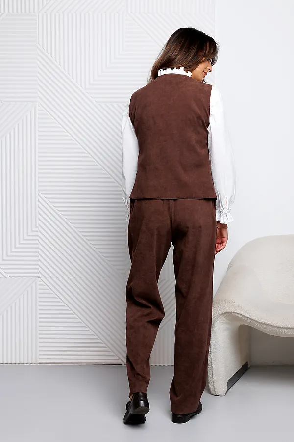 Костюм с брюками 399MOC НАТАЛИ, коричневый - фото 2