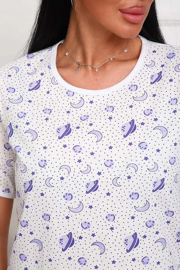 Пижама с бриджами 1096 НАТАЛИ, разноцветные - фото 2