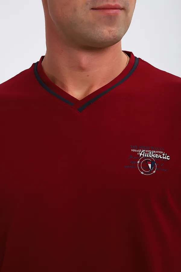 Футболка 059 НАТАЛИ, бордовый - фото 2