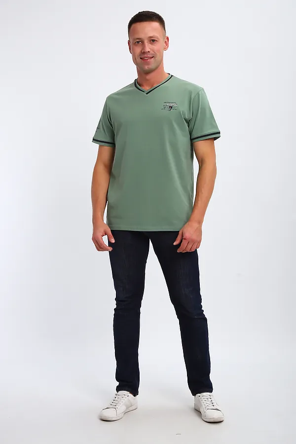 Футболка 059 НАТАЛИ, оливковый - фото 2