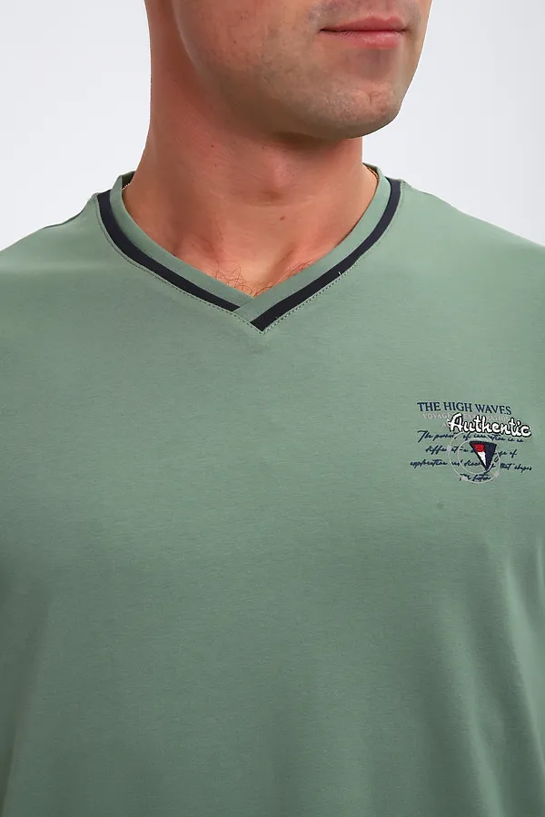 Футболка 059 НАТАЛИ, оливковый - фото 2