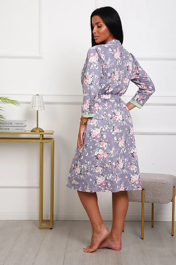 Пеньюар с сорочкой 1089 НАТАЛИ, сиреневый - фото 2