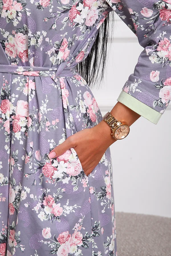 Пеньюар с сорочкой 1089 НАТАЛИ, сиреневый - фото 2