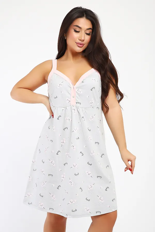 Сорочка 88128 НАТАЛИ, серый - фото 2