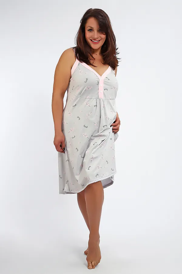 Сорочка 88128 НАТАЛИ, серый - фото 2