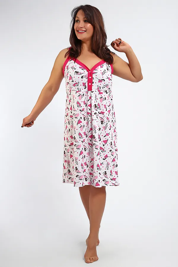 Сорочка 88128 НАТАЛИ, розовый - фото 2