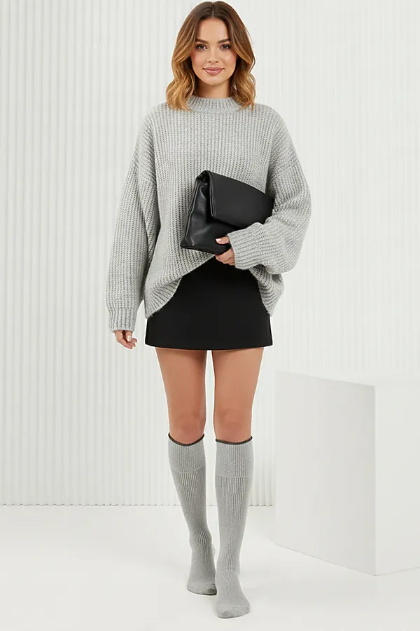 Гольфы Ретро (набор 2 пары) НАТАЛИ, серый - фото 2