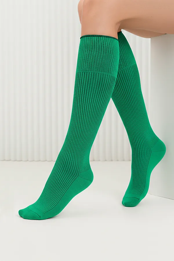 Гольфы Ретро (набор 2 пары) НАТАЛИ, ярко-зеленый - фото 2