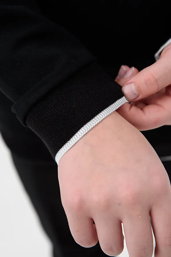 Толстовка Лицеист НАТАЛИ, черный-белый - фото 2