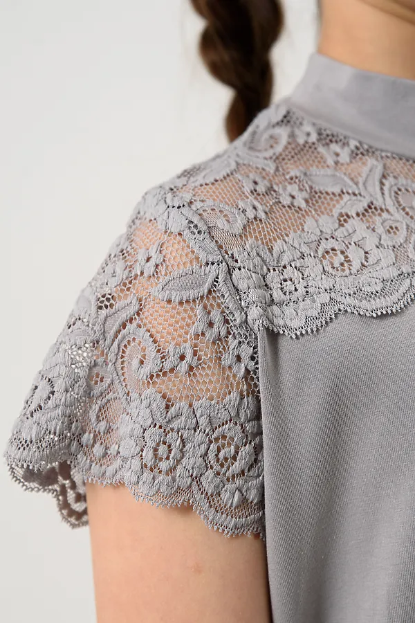 Блузка Камелия НАТАЛИ, серый - фото 2