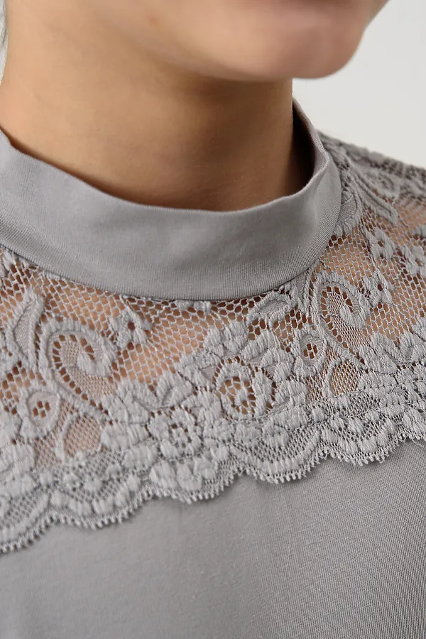 Блузка Камелия НАТАЛИ, серый - фото 2