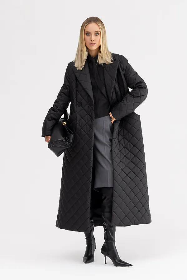 Плащ утепленный HOOPS, черный - фото 2