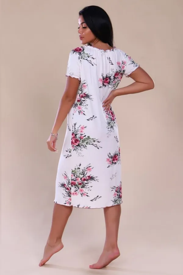 Сорочка из вискозы 916 НАТАЛИ, молочный - фото 2