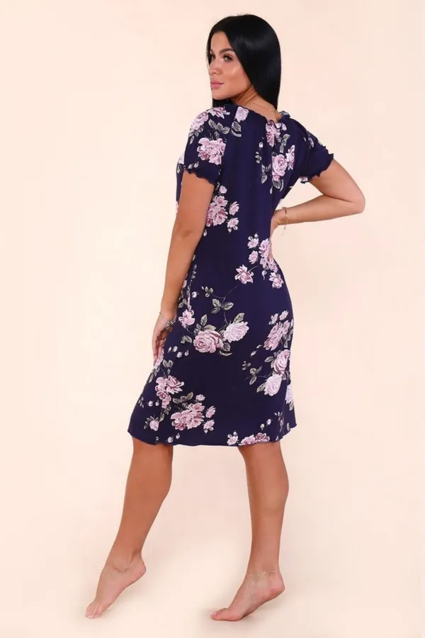 Сорочка из вискозы 916 НАТАЛИ, темно-синий - фото 2