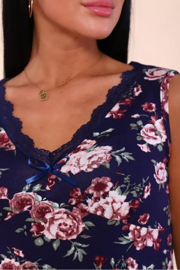 Сорочка 917 НАТАЛИ, темно-синий - фото 2