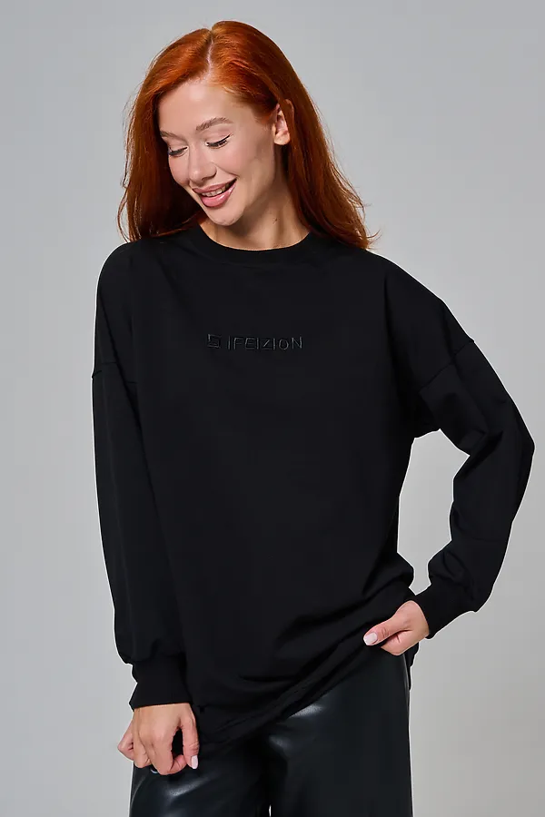 67188 толстовка женская НАТАЛИ, черный - фото 2