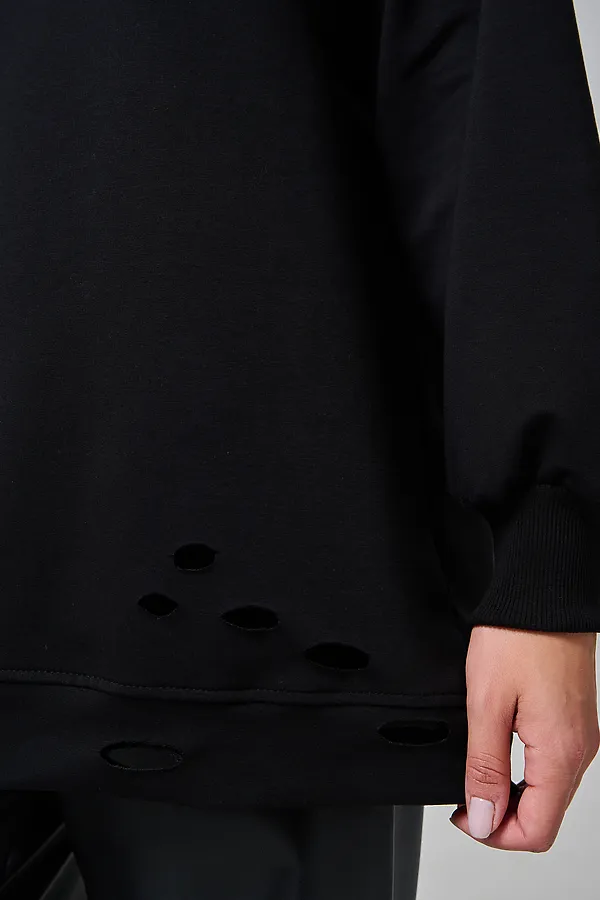 67188 толстовка женская НАТАЛИ, черный - фото 2