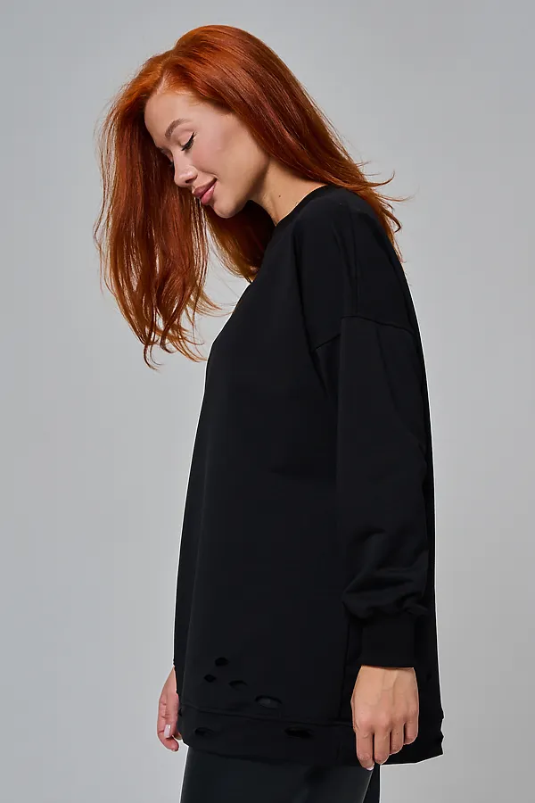 67188 толстовка женская НАТАЛИ, черный - фото 2