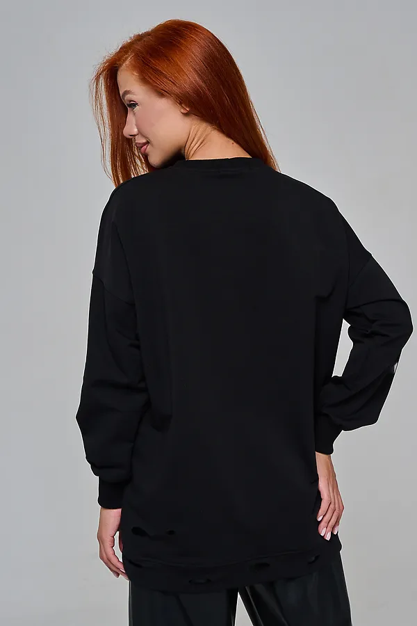 67188 толстовка женская НАТАЛИ, черный - фото 2